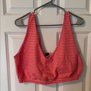 Wild Fable Pink Striped Crop Top